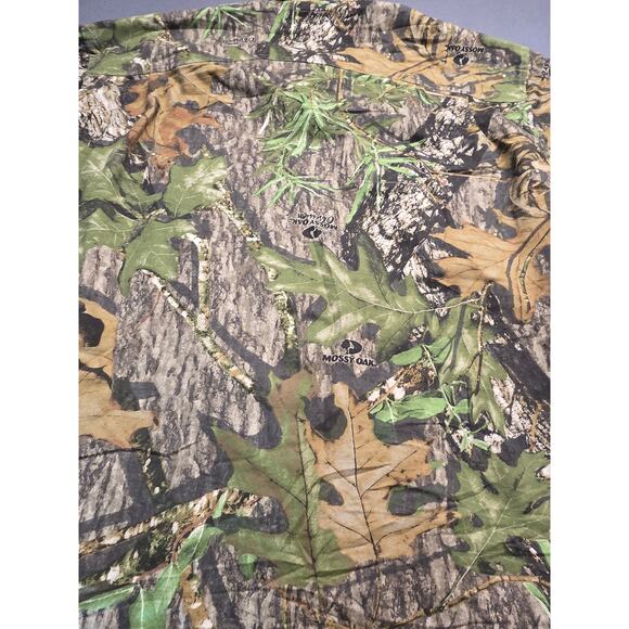 Cabelas Mossy‎ Oak Obsession Camo Mens Large Shirt Overshirt  Pockets Hunting - Picture 7 of 9